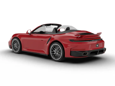 Porsche 911 Carrera Turbo S Aero Cabriolet 2026 Modello 3D