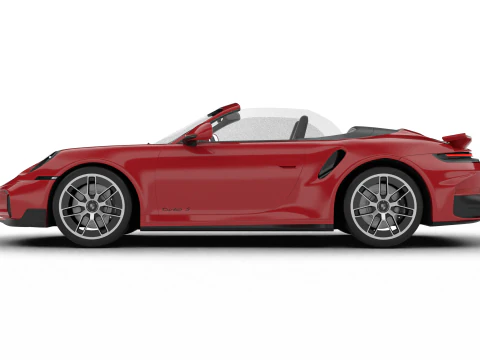 Porsche 911 Carrera Turbo S Aero Cabriolet 2026 Modello 3D