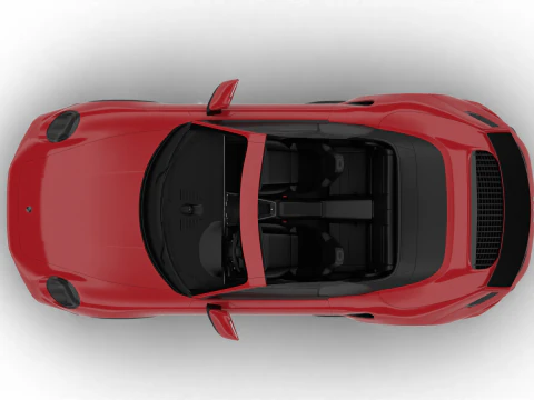 Porsche 911 Carrera Turbo S Aero Cabriolet 2026 Modello 3D