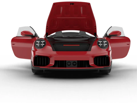 Porsche 911 Carrera Turbo S Aero Cabriolet 2026 HQ 3D Model