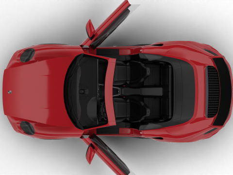 Porsche 911 Carrera Turbo S Aero Cabriolet 2026 HQ Modelo 3D