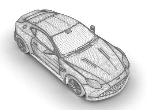 Aston Martin Vantage 2025 Modello 3D