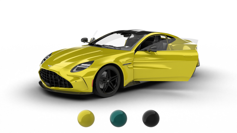 Aston Martin Vantage 2025 HQ 3D Model .c4d .max .obj .3ds .fbx .stl .blend