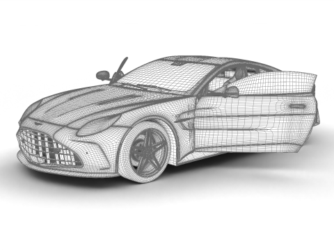 Aston Martin Vantage 2025 HQ 3D Model