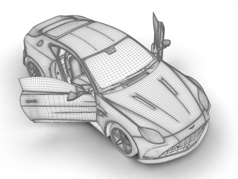 Aston Martin Vantage 2025 HQ 3D Model