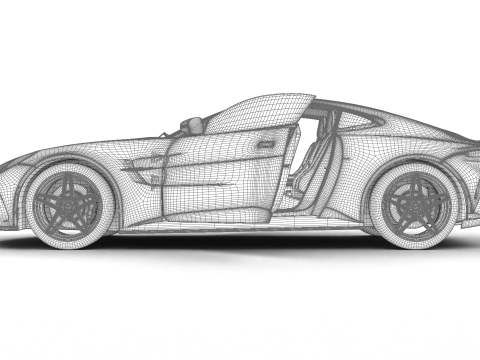 Aston Martin Vantage 2025 HQ 3D Model