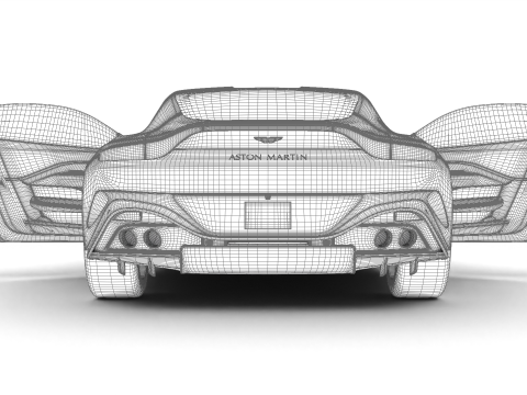 Aston Martin Vantage 2025 HQ 3D Model