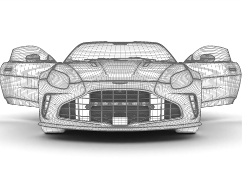 Aston Martin Vantage 2025 HQ 3D Model