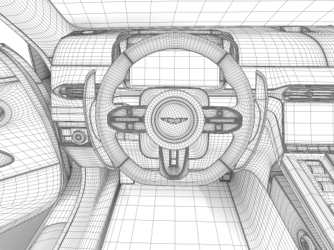 Aston Martin Vantage 2025 HQ 3D Model
