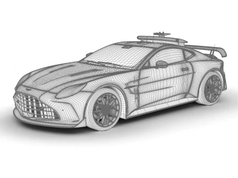Aston Martin Vantage S F1 Safety Car 2025 3D Model