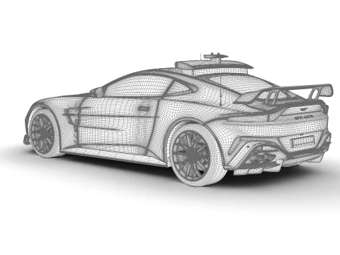 Aston Martin Vantage S F1 Safety Car 2025 3D Model