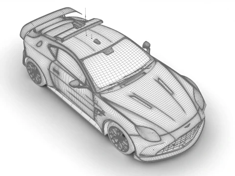 Aston Martin Vantage S F1 Safety Car 2025 3D Model