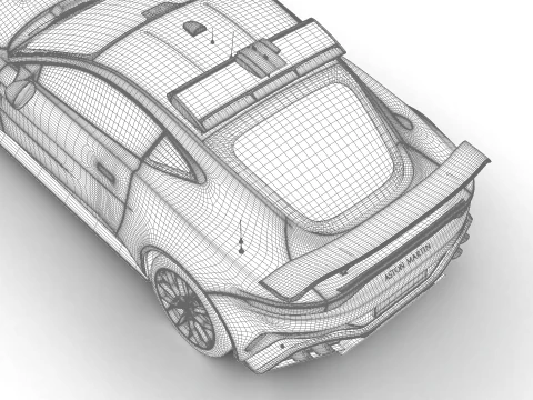 Aston Martin Vantage S F1 Safety Car 2025 3D Model