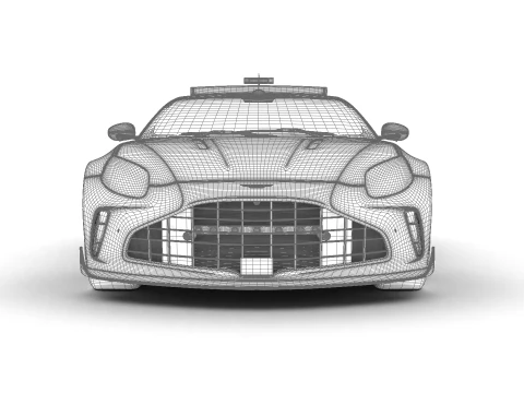 Aston Martin Vantage S F1 Safety Car 2025 3D Model