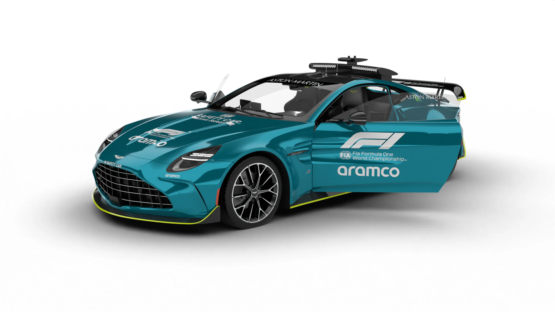 Aston Martin Vantage S F1 Safety Car 2025 HQ 3D Model .c4d .max .obj .3ds .fbx .stl .blend 