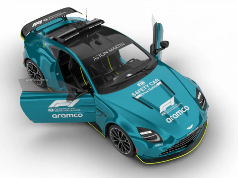 Aston Martin Vantage S F1 Safety Car 2025 HQ 3D Model