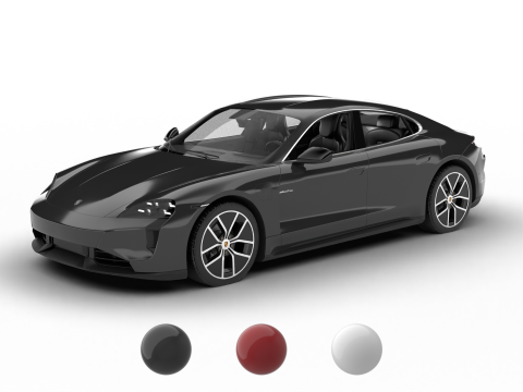 Porsche Taycan Turbo S 2025 3D Model
