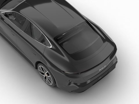 Porsche Taycan Turbo S 2025 3D Model