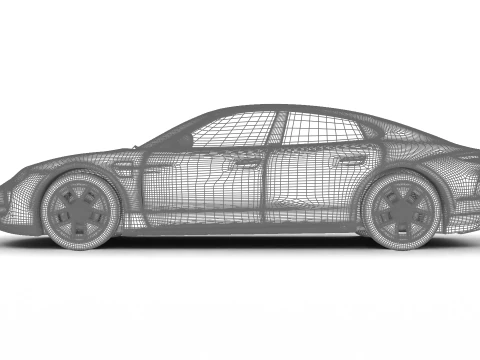 ポルシェ タイカン ターボ S 2025 3Dモデル