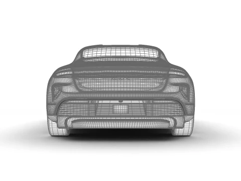 ポルシェ タイカン ターボ S 2025 3Dモデル