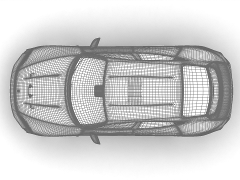 Porsche Taycan Turbo S 2025 3D Model
