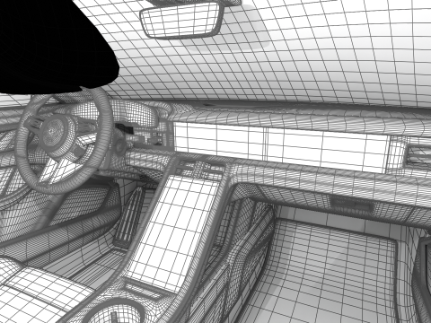 Porsche Taycan Turbo S 2025 3D Model