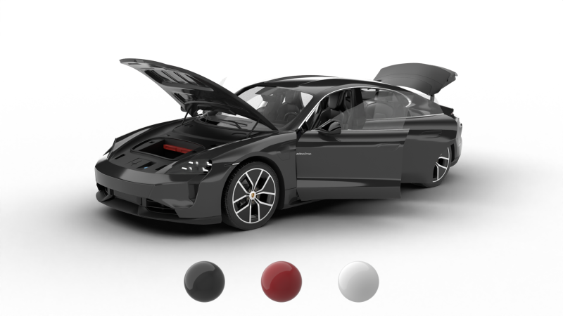 Porsche Taycan Turbo S 2025HQ Modello 3D .c4d .max .obj .3ds .fbx .stl .blend 