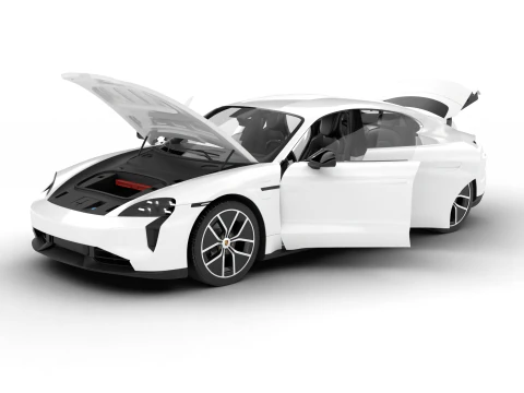 Porsche Taycan Turbo S 2025 HQ Modelo 3D