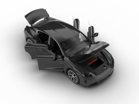 Porsche Taycan Turbo S 2025HQ Modello 3D