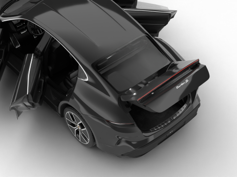 Porsche Taycan Turbo S 2025HQ Modello 3D