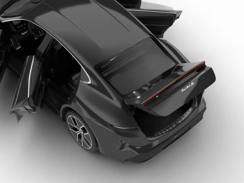 Porsche Taycan Turbo S 2025 HQ Modelo 3D