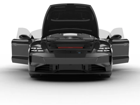 Porsche Taycan Turbo S 2025 HQ Modelo 3D