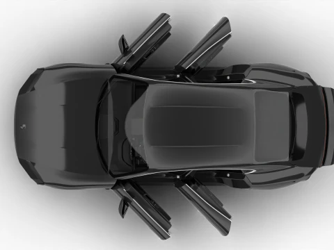 Porsche Taycan Turbo S 2025 HQ Modelo 3D