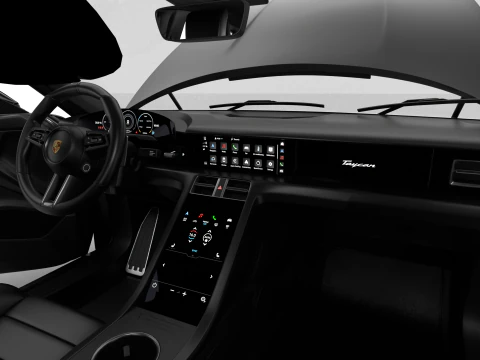 Porsche Taycan Turbo S 2025 HQ Modelo 3D