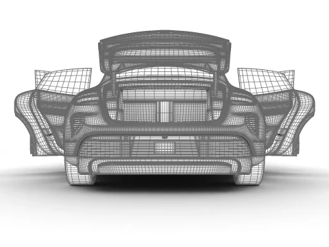 Porsche Taycan Turbo S 2025 HQ Modelo 3D