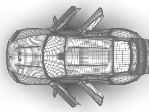 Porsche Taycan Turbo S 2025 HQ Modelo 3D