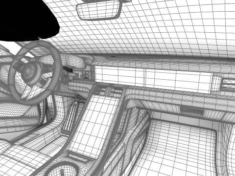 Porsche Taycan Turbo S 2025 HQ Modelo 3D