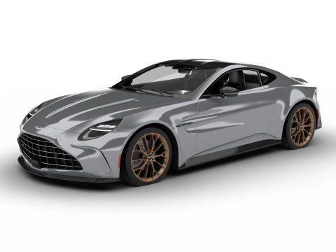 Aston Martin Vantage Aluminite Silver 2025 3D Model