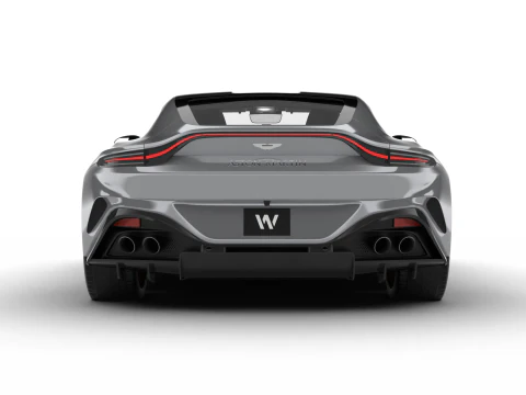 Aston Martin Vantage Argento alluminio 2025 Modello 3D