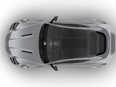 Aston Martin Vantage Argento alluminio 2025 Modello 3D