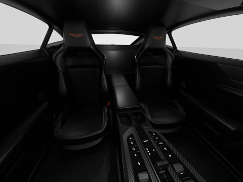 Aston Martin Vantage Argento alluminio 2025 Modello 3D