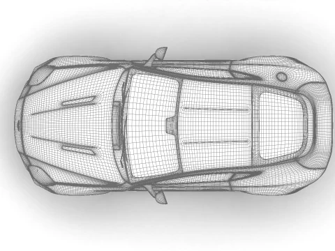 Aston Martin Vantage Argento alluminio 2025 Modello 3D