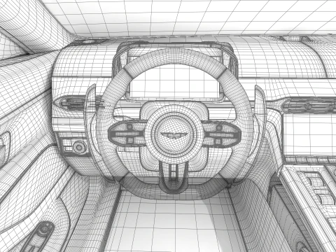 Aston Martin Vantage Argento alluminio 2025 Modello 3D