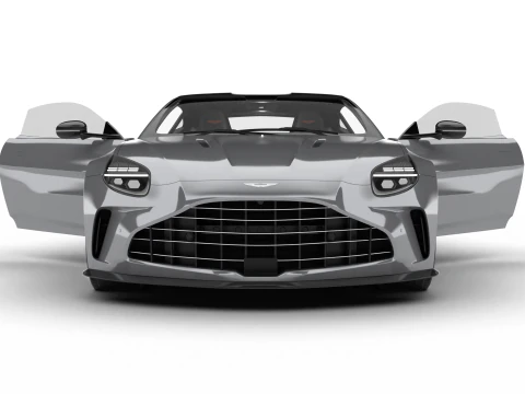 Aston Martin Vantage Aluminite Silver 2025 HQ 3D Model