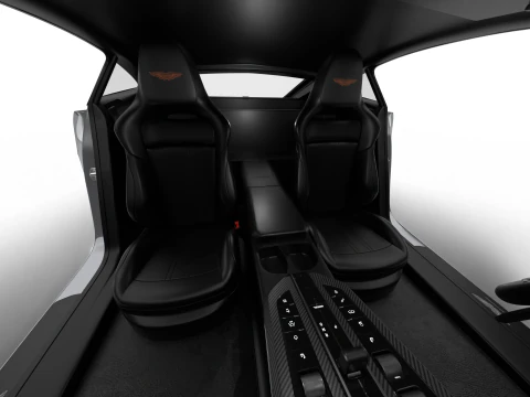 Aston Martin Vantage Aluminite Silver 2025 HQ 3D Model