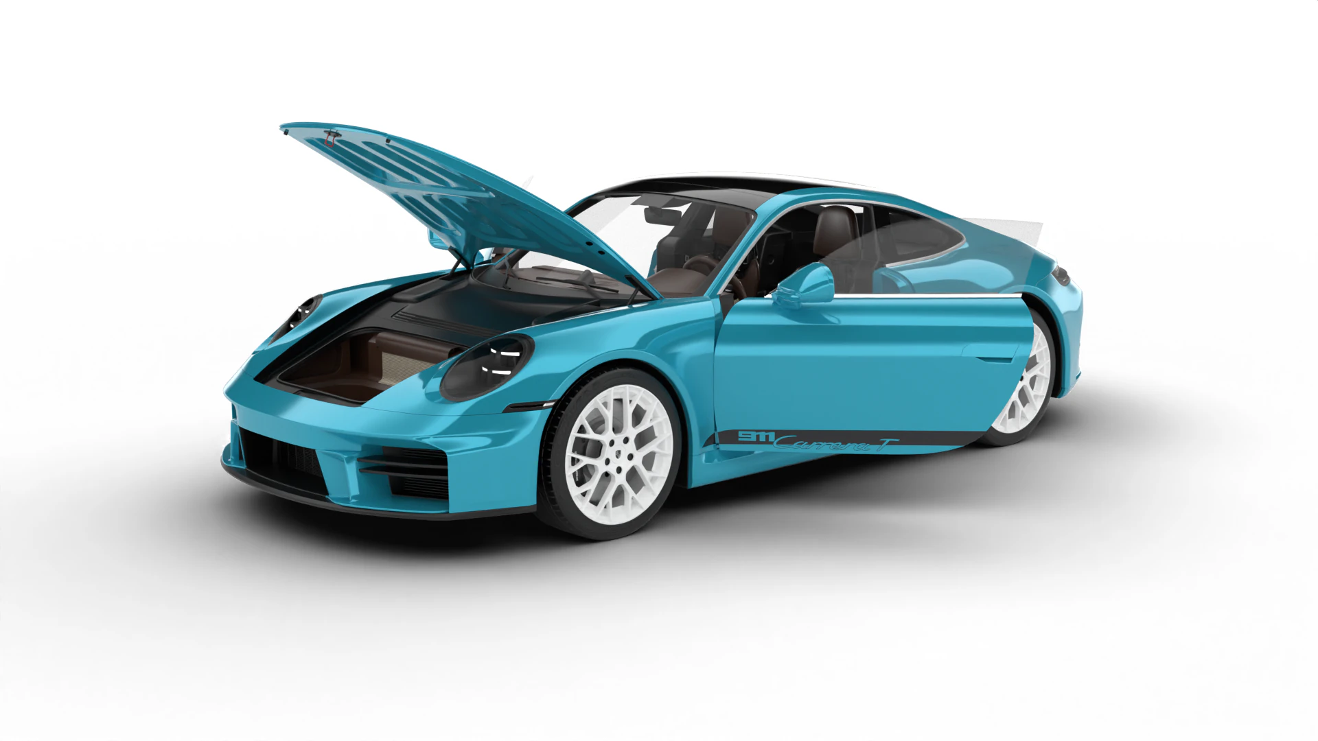 Porsche 911 Carrera T Formosa 2026 HQ 3D Model .c4d .max .obj .3ds .fbx .stl .blend