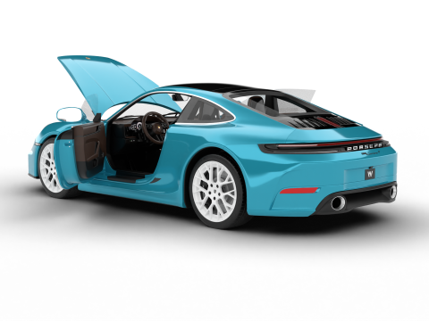 Siedziba gł&oacute;wna Porsche 911 Carrera T Formosa 2026 Model 3D