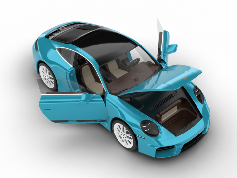 Siedziba gł&oacute;wna Porsche 911 Carrera T Formosa 2026 Model 3D