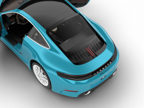 Siedziba gł&oacute;wna Porsche 911 Carrera T Formosa 2026 Model 3D