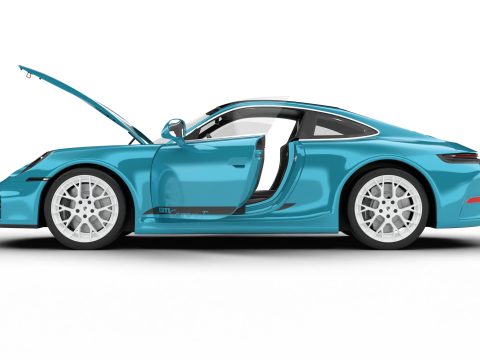 Siedziba gł&oacute;wna Porsche 911 Carrera T Formosa 2026 Model 3D